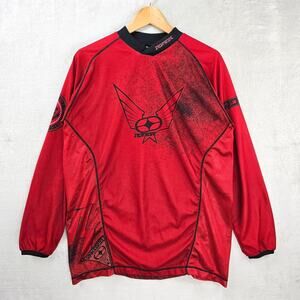 No Fear Motocross Jersey Mens Small Red Black MX Division Tank Series Y2k